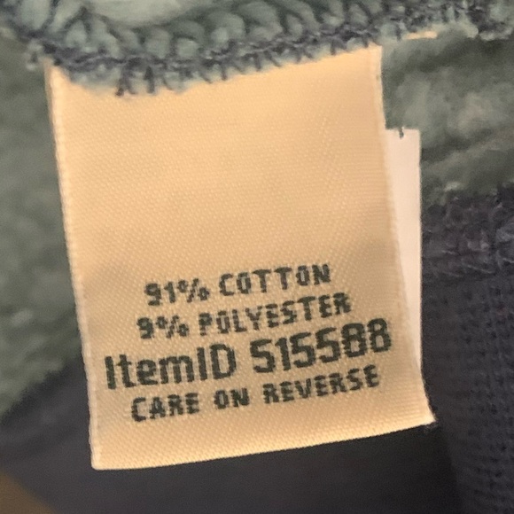 L L BEAN Heavy Cotton Blend 1/4 Zip Sweatershirt - Picture 4 of 7